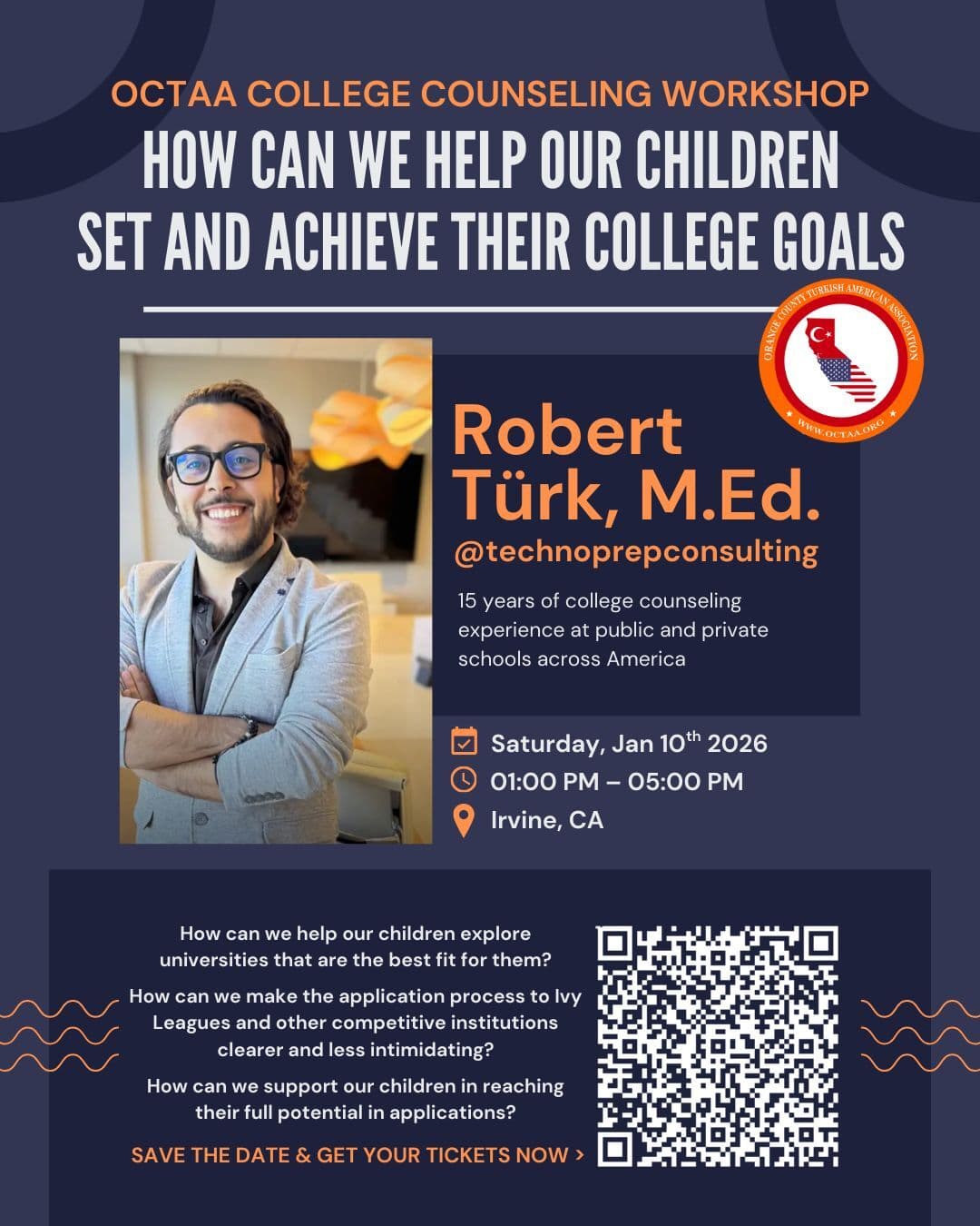 OCTAA College Counseling Seminar with Robert Turk