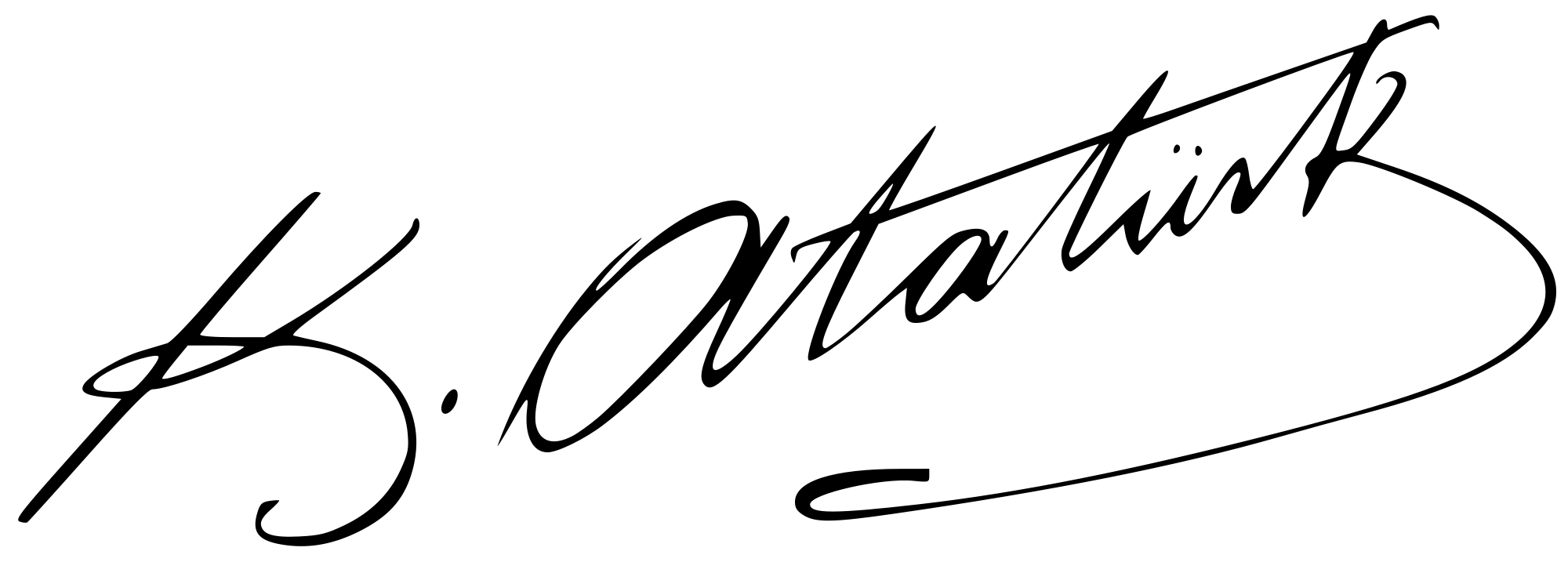 Mustafa Kemal Atatürk signature