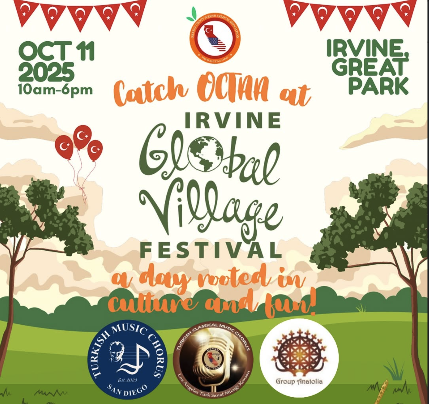 AKM Turkish Classical Music Chorus, San Diego Turkish Music Chorus, and Group Anatolia at Irvine Global Village Festival